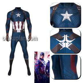 Captain America 4 Steve Rogers One-piece Tights Cosplay Costume