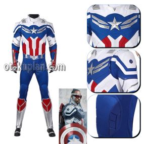 Captain America Falcon Sam Wilson Full Set Cosplay Costume