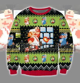 Cartridge Art Super Mario Brothers 3d Printed Ugly Christmas Sweater