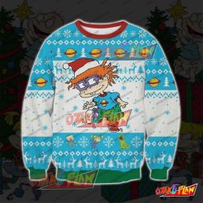 Chuckie Finster Rugrats 3D Print Ugly Christmas Sweatshirt