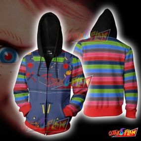 Chucky Child's Play Zip Up Hoodie Jacket