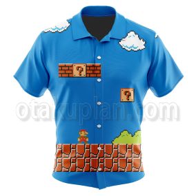 Classic Game Screen Button Up Hawaiian Shirt