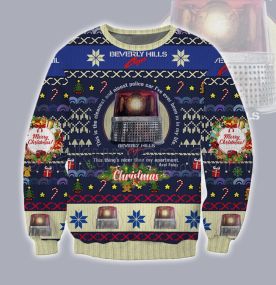 Cleanest and Nicest Police Car Beverly Hills Cop 2023 3D Printed Ugly Christmas Sweatshirt