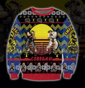Cobra Kai The Karate Kid Men 3D Printed Ugly Christmas Sweatshirt