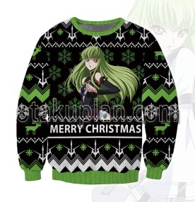 Anime Geass CC 3D Printed Ugly Christmas Sweatshirt
