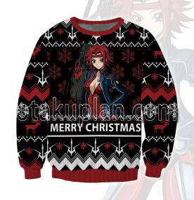 Anime Geass Kallen Kozuki 3D Printed Ugly Christmas Sweatshirt