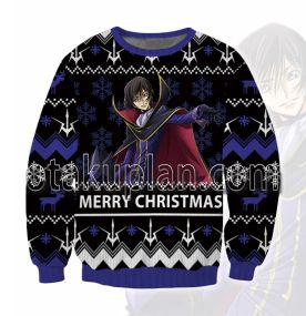 Anime Geass Lelouch 3D Printed Ugly Christmas Sweatshirt