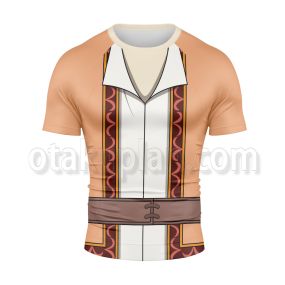 Anime Geass Lelouch Cc Brown Cosplay Short Sleeve Compression Shirt