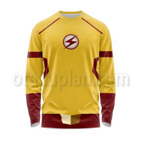 Comics The Flash Season 3 Kid Flash Wallace Rudolph Wally West Long Sleeve Shirt