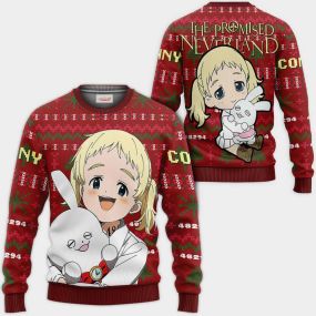Conny Ugly Christmas Sweater The Promised Neverland Hoodie Shirt