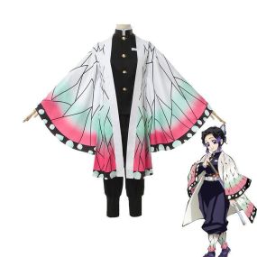 Anime Demon Slayer Kochou Shinobu kimono Cosplay Costume