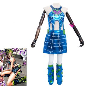 Anime Bizarre Adventure Jolyne Cujoh Dress Cosplay Costumes