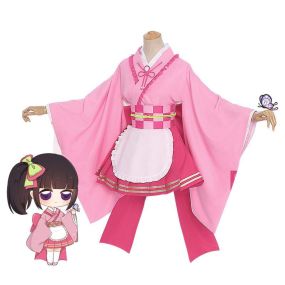 Anime Demon Slayer Tsuyuri Kanawo Kimono Maid Outfit Cosplay Costumes