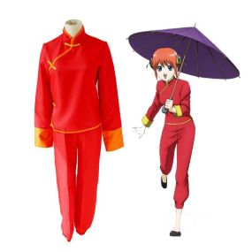 Anime Gintama Kagura Tang Suit Cosplay Costume
