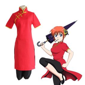 Anime Gintama Kagura Cheongsam Cosplay Costume