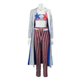 Movie Suicide Squad Harley Quinn Overcoat Outfits Cosplay Costume