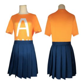 Anime MHA Season 4 Uraraka Ochako School Uniform Cosplay Costumes
