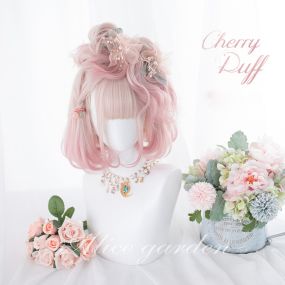 Rainbow Candy Wigs Pink Short Lolita Wig