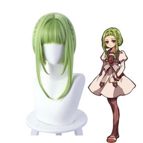 Anime Toilet Bound Hanako kun Nanamine Sakura Cosplay Wig Short Green Cosplay Wigs