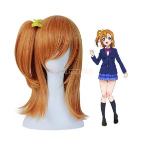 Anime LoveLive! Kousaka Honoka Long Orange Cosplay Wigs