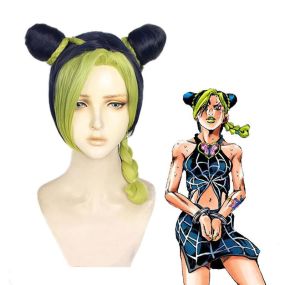 Anime Bizarre Adventure Stone Ocean Jolyne Cujoh Mixed Light Green Cosplay Wigs