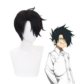 Anime The Promised Neverland Ray Short Black Cosplay Wigs