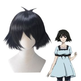 Anime Steins;Gate Shiina Mayuri Short Black Cosplay Wigs