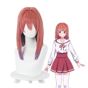 Anime Rent-A-Girlfriend Sumi Sakurasawa Long Red Gradient Purple Cosplay Wigs