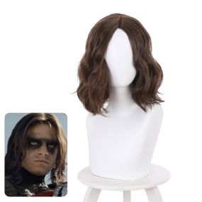 Captain America The Winter Soldier Winter Soldier Brown Halloween Cosplay Wigs