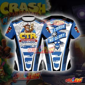 CTR No Crash No Glory 1996 V3 Cosplay T-Shirt