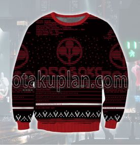 Cyberpunk 2077 Arasaka Code 3D Printed Ugly Christmas Sweatshirt