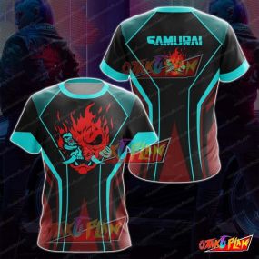 Cyberpunk 2077 Samurai T-shirt 2