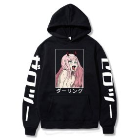 Darling In The Franxx Zero Two Ahegao Face Hoodie BM20074