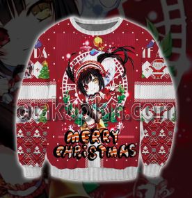 Date A Live Tokisaki Kurumi Anime 3D Printed Ugly Christmas Sweatshirt