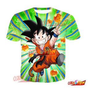 Dragon Ball Braveness and Vigor in Action Goku (Youth) T-Shirt