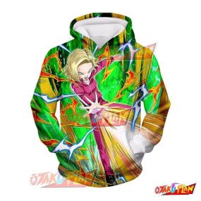 Dragon Ball Defeat Is Not an Option Android 18 Hoodie