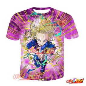 Dragon Ball Flawless Combat Android 18 T-Shirt
