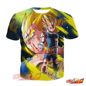 Dragon Ball Beyond the Ferocious Flash Majin Vegeta T-Shirt
