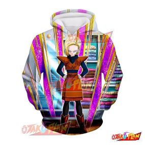 Dragon Ball Silently Approaching Threat Android 18 Hoodie