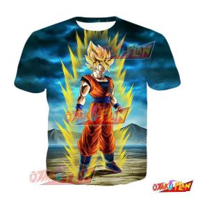 Dragon Ball Boiling Power Super Saiyan Goku T-Shirt