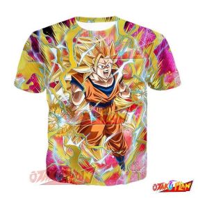 Dragon Ball Burgeoning Strength Super Saiyan 3 Goku (Angel) T-Shirt