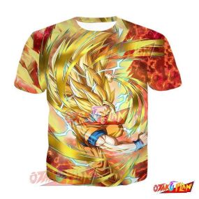Dragon Ball Clutching Victory Super Saiyan 3 Goku T-Shirt
