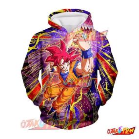 Dragon Ball Divine Power Within Super Saiyan God Goku Hoodie