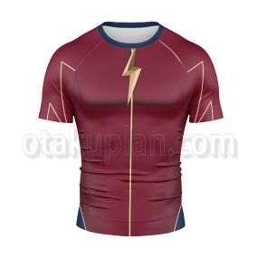 DC Arrowverse The Flash Jay Garrick Rash Guard Compression Shirt