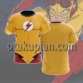 DC Young Justice The Flash Wally West Cosplay T-shirt