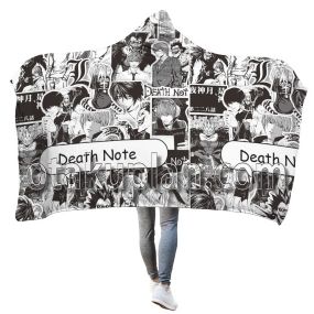 Death Note L Ryuk Night God Moon Hooded Blanket