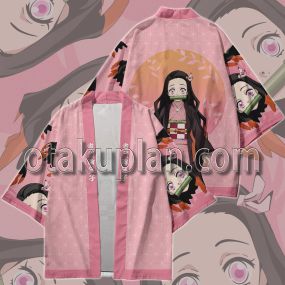 Anime Kimetsu no Yaiba Nezuko Kamado Cute Kamado Kimono Anime Cosplay Jacket