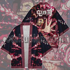 Anime Kimetsu no Yaiba Nezuko Kamado Pink Flames Kimono Anime Cosplay Jacket