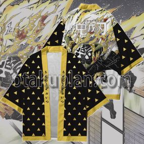 Anime Kimetsu no Yaiba Zenitsu Agatsuma Kimono Anime Cosplay Jacket