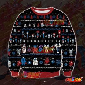 Digimon Adventure 3D Print Ugly Christmas Sweatshirt